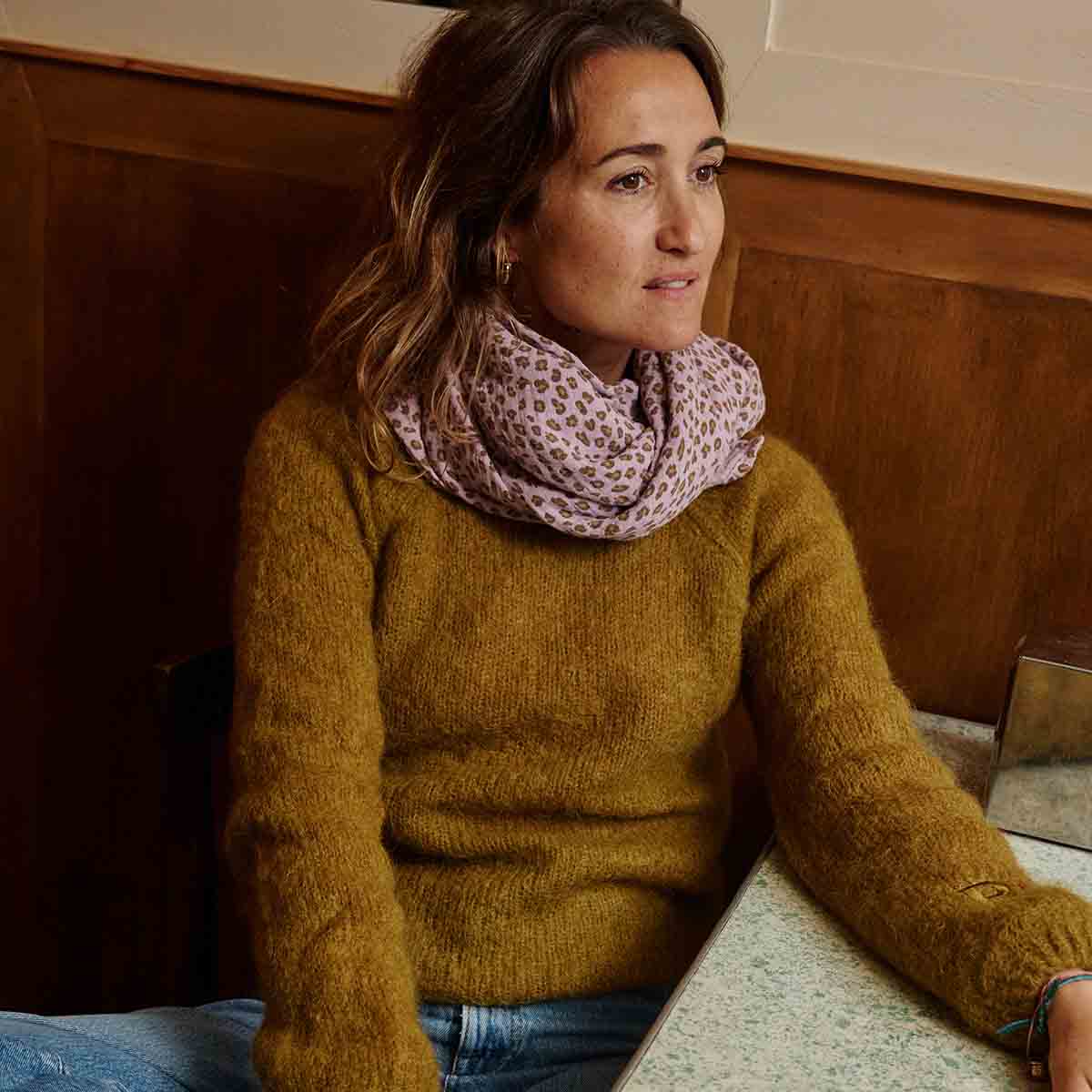 Lange - Bianca Mini Léopard Mauve