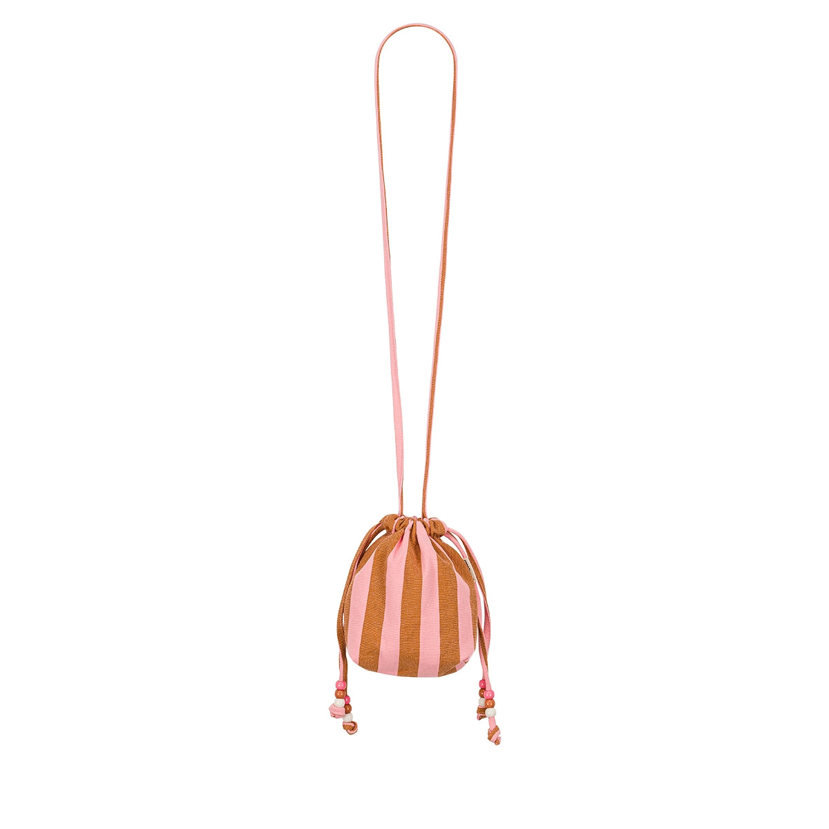 Mini sac - Billie Rayures Strawberry / Caramel
