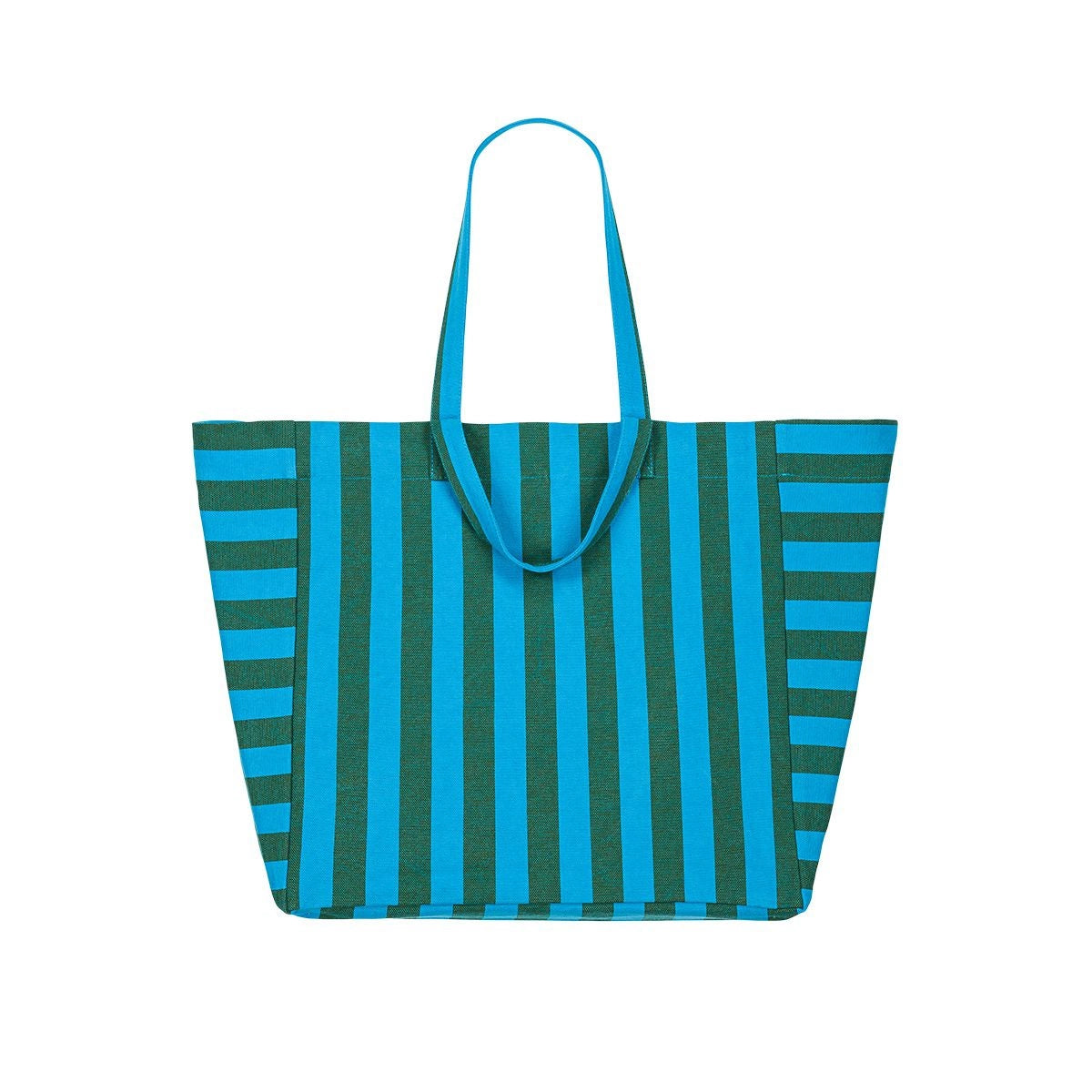 Tote bag - Elisa Turquoise / Olive Stripes