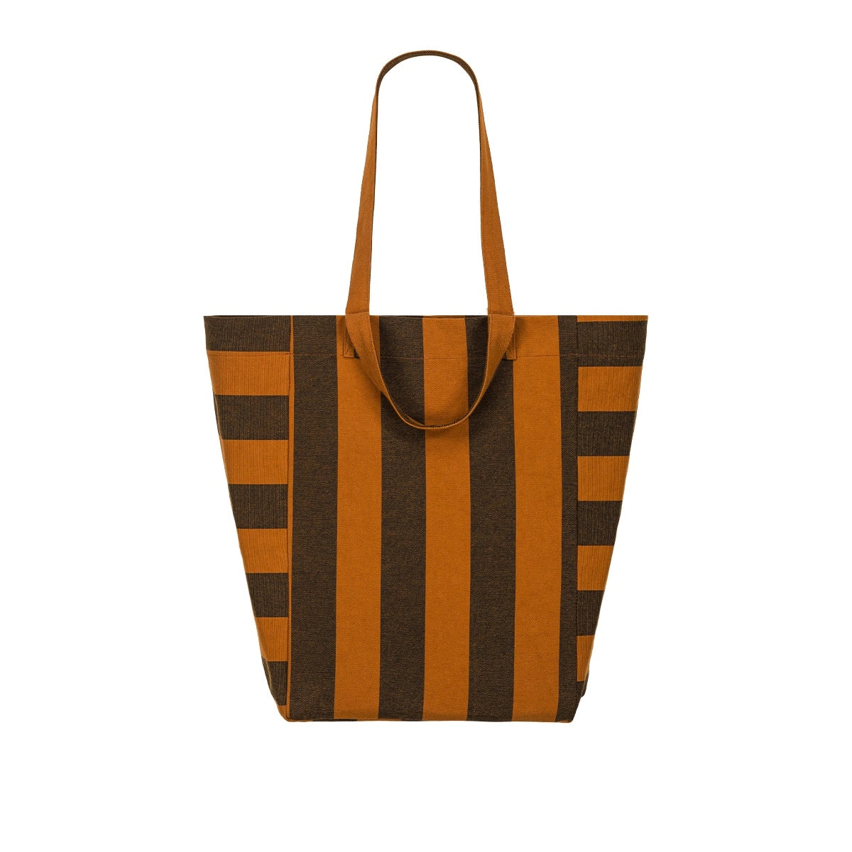 Sac cabas - Elisabeth Big stripes Night / Pecan