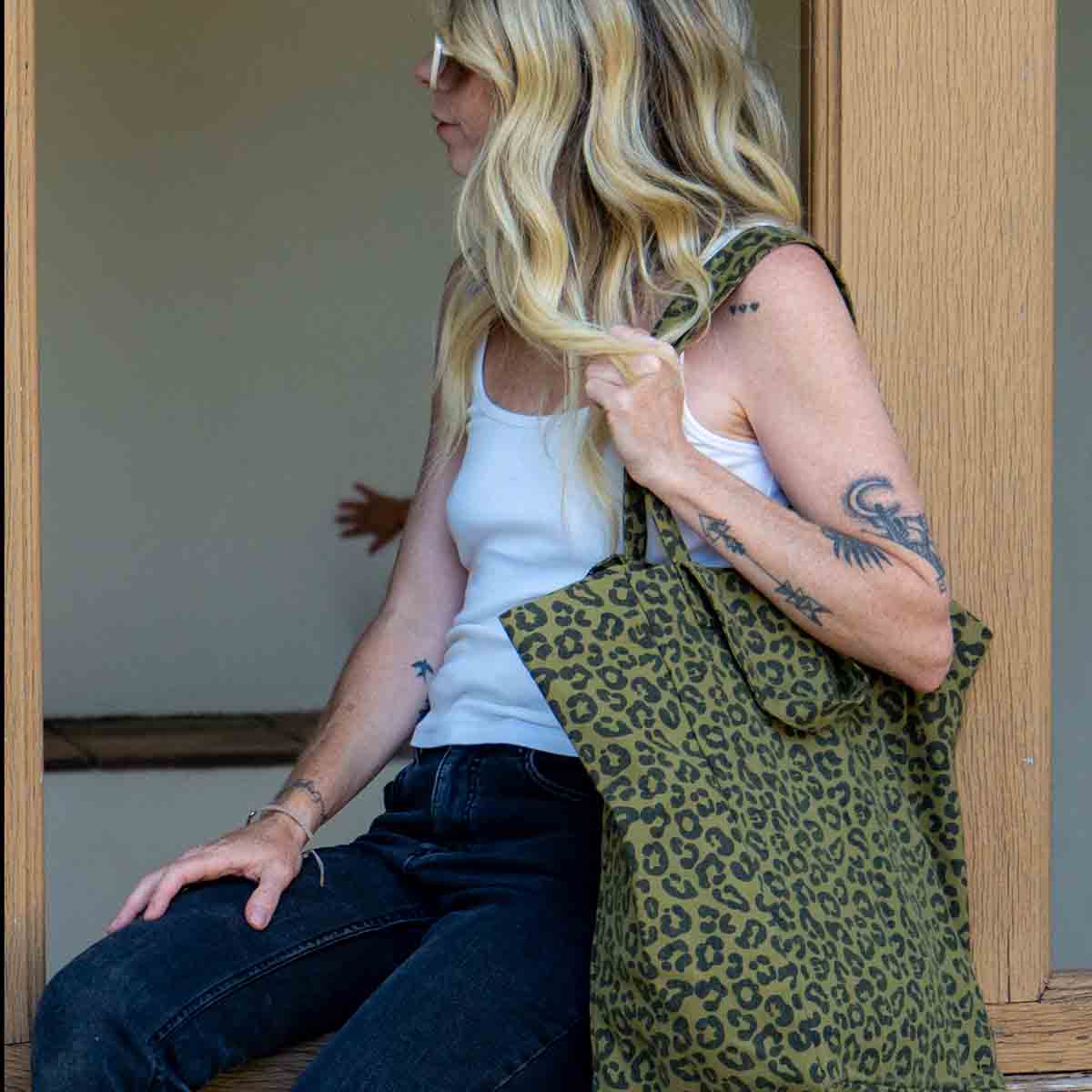 Sac cabas - Elisabeth Graou Olive