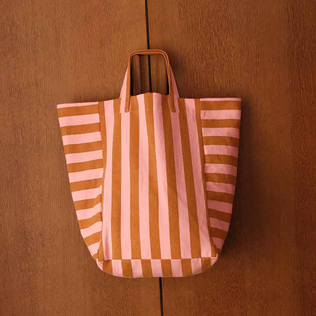 Tote bag - Elisabeth Caramel / Strawberry Stripes