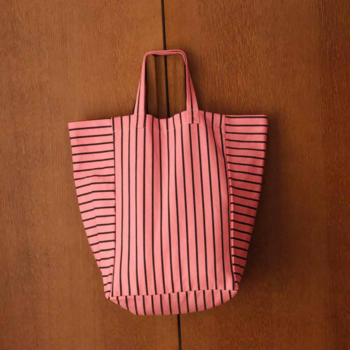 Tote bag - Elisabeth Funky pink Tennis Stripes