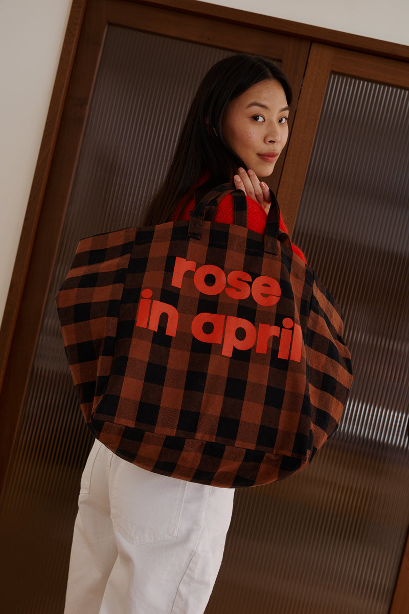 Tote bag - Elisa Big vichy Ginger - Limited edition