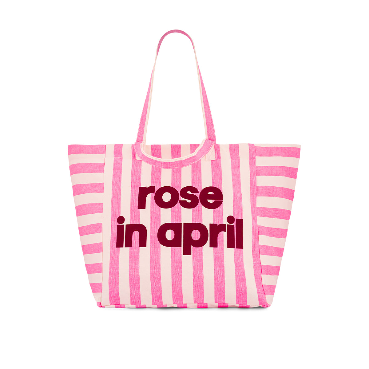 Tote bag Elisa Neon pink Stripes Limited edition