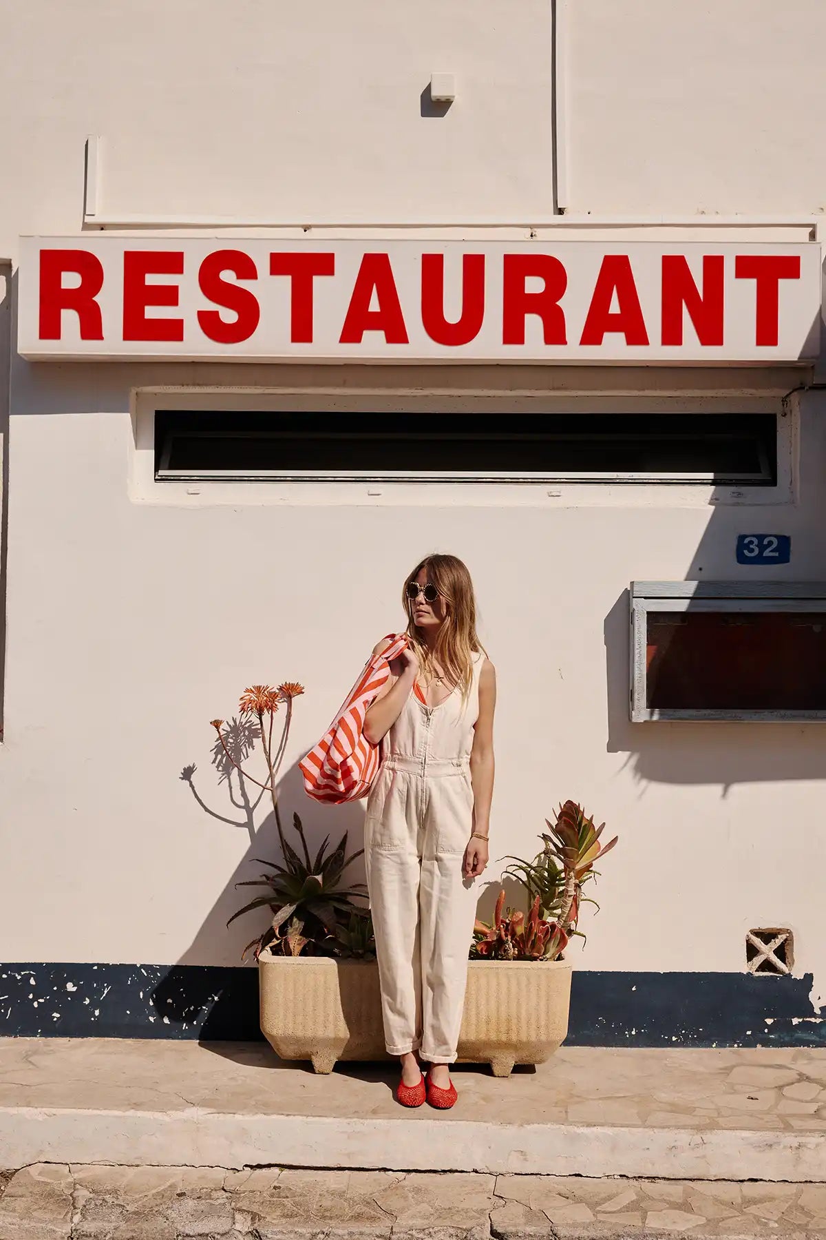Tote bag - Elisa Candy pink / Red Stripes