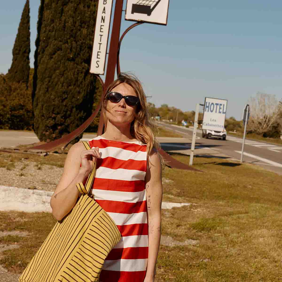 Tote bag - Elisa Bambou Tennis Stripes