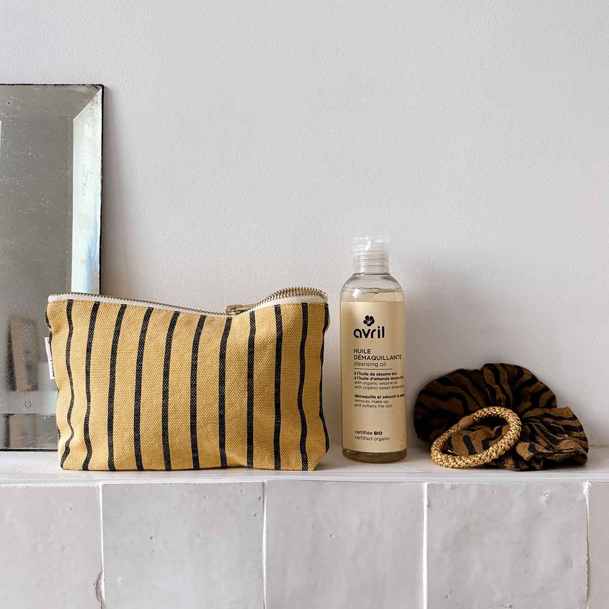 Trousse - Sofia Rayures Tennis Bambou