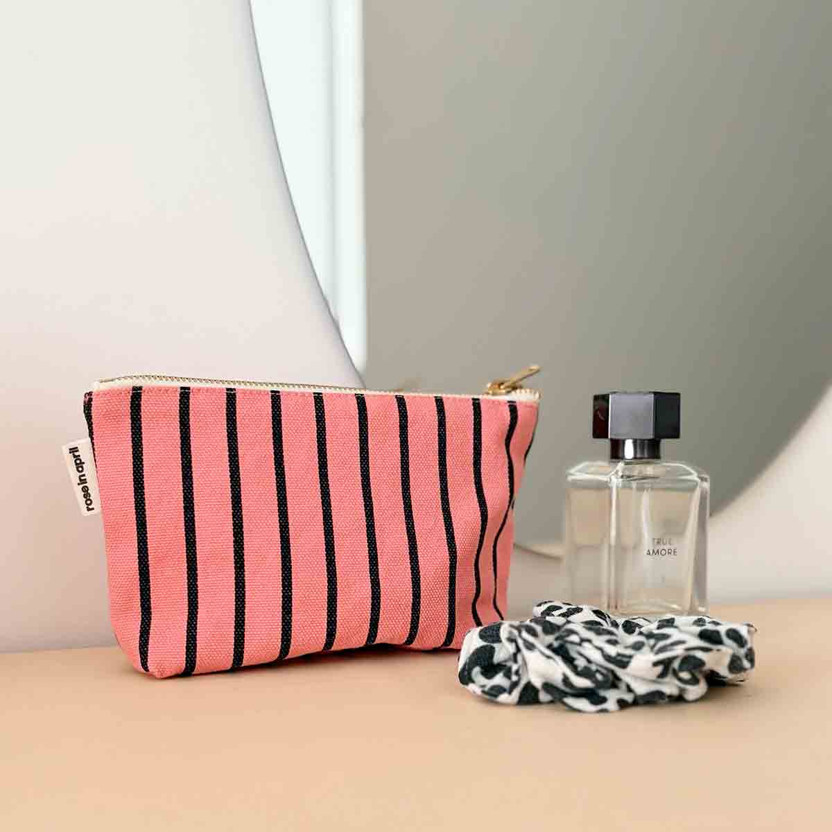 Trousse - Sofia Rayures Tennis Funky pink