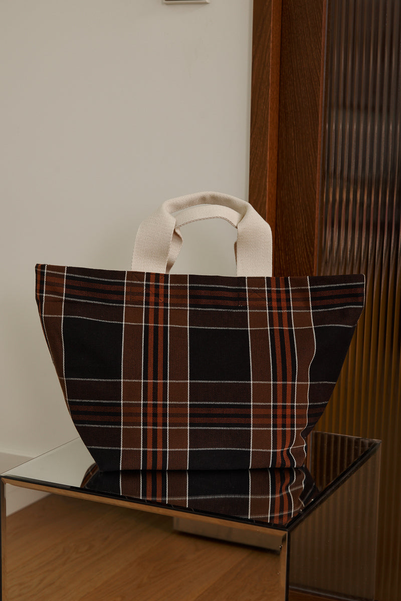 Cabas - Tina Black tartan