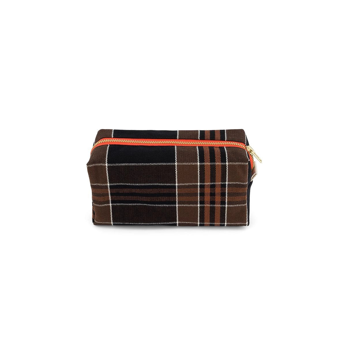 Wash bag - Desi Black Tartan Check