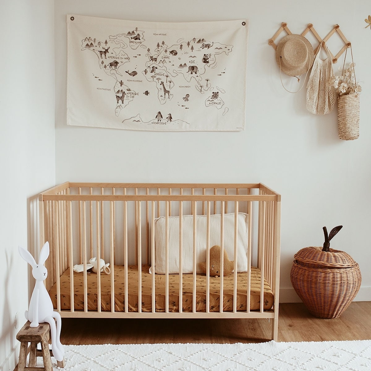 Fitted sheet - Olivia Faon Brown sugar