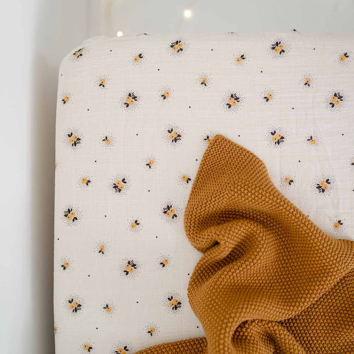 Drap housse - Olivia Pomme Jaune