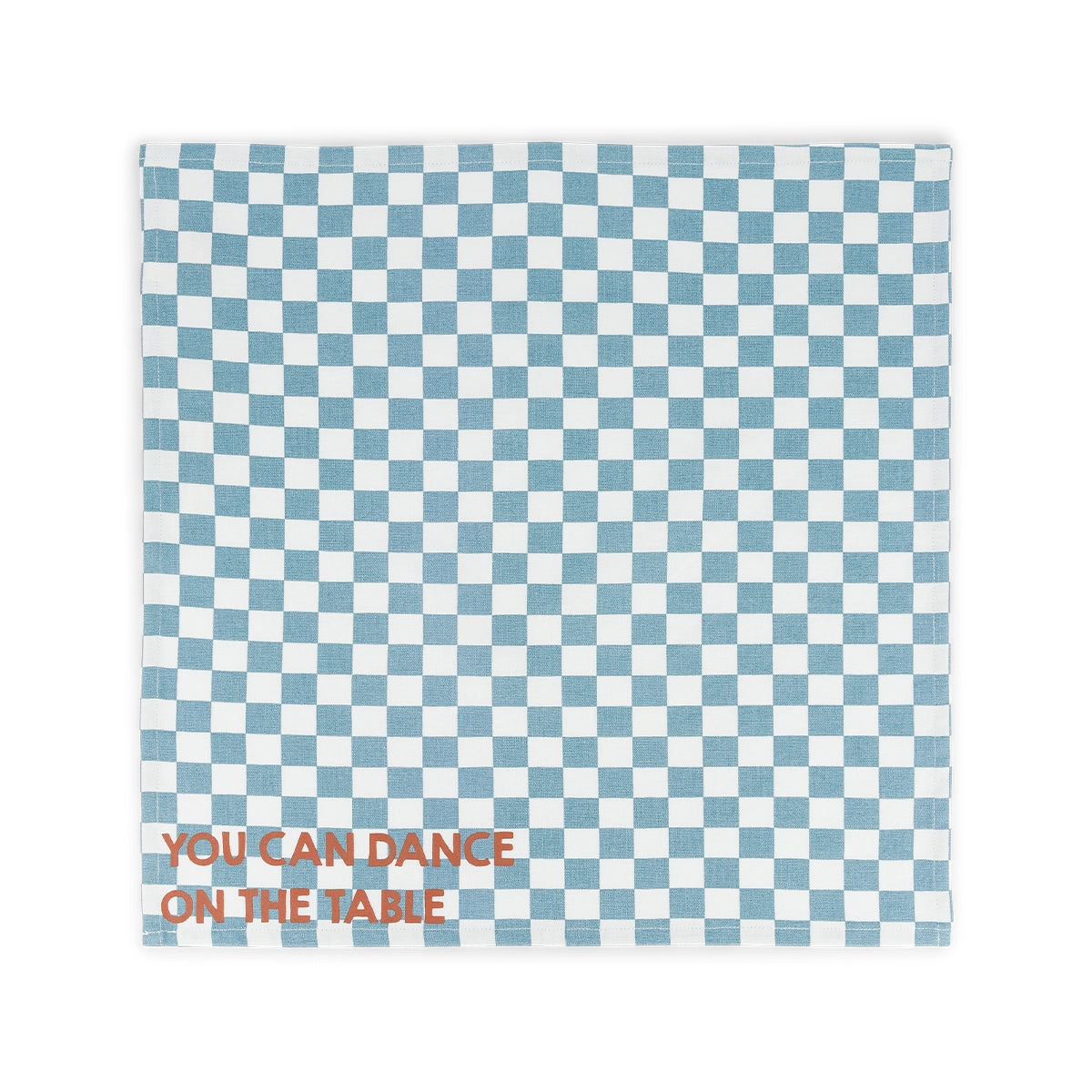 Pack of 2 napkins - Josephine Checkerboard Blue You can dance on the table