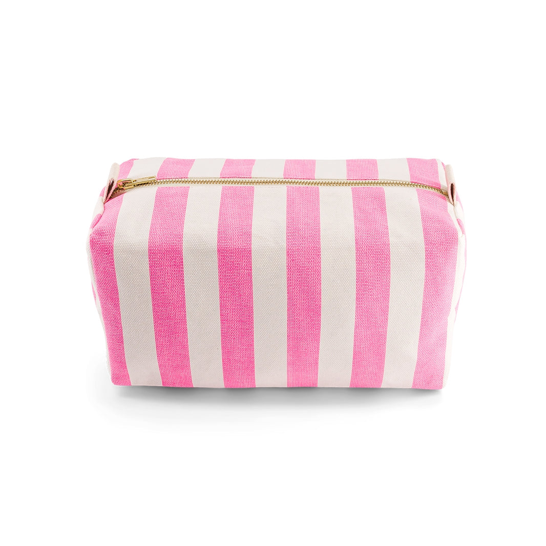 Wash bag - Vic Stripes Neon pink