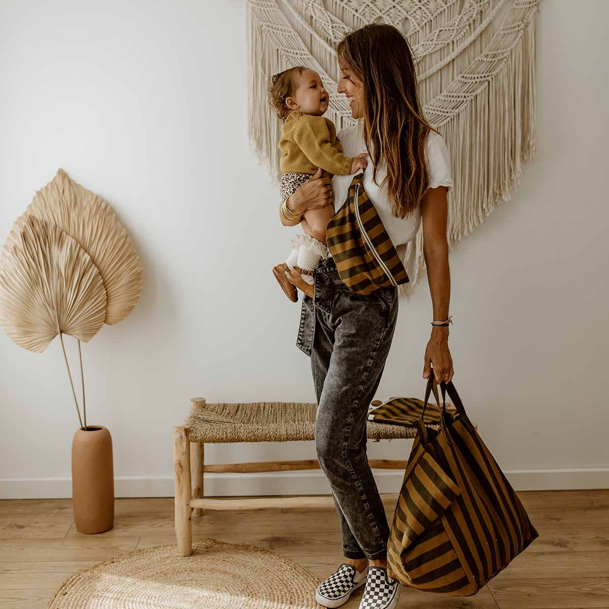 Sac cabas - Elisa Rayures Cumin