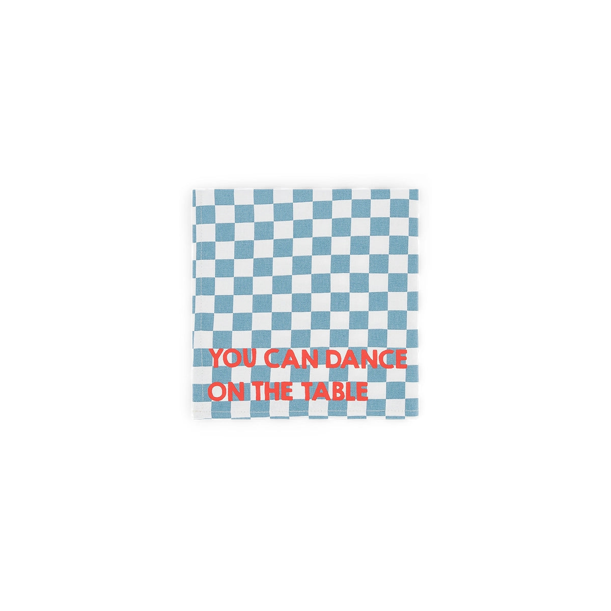 Pack of 2 napkins - Josephine Checkerboard Blue You can dance on the table red