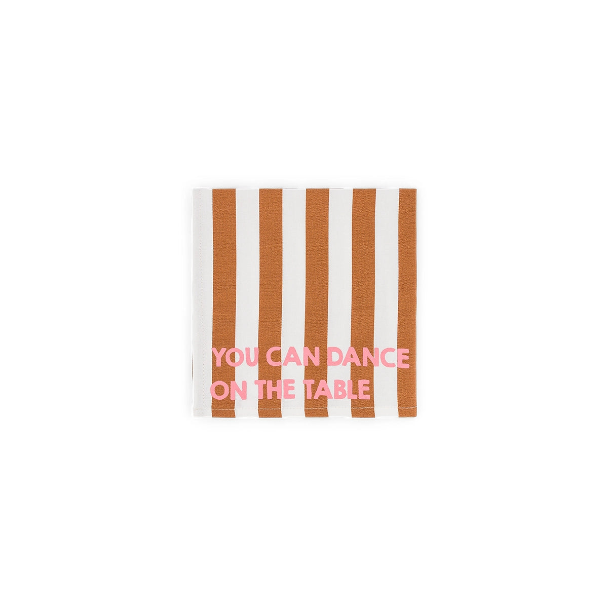 Pack of 2 napkins - Josephine Stripes Pecan You can dance on the table