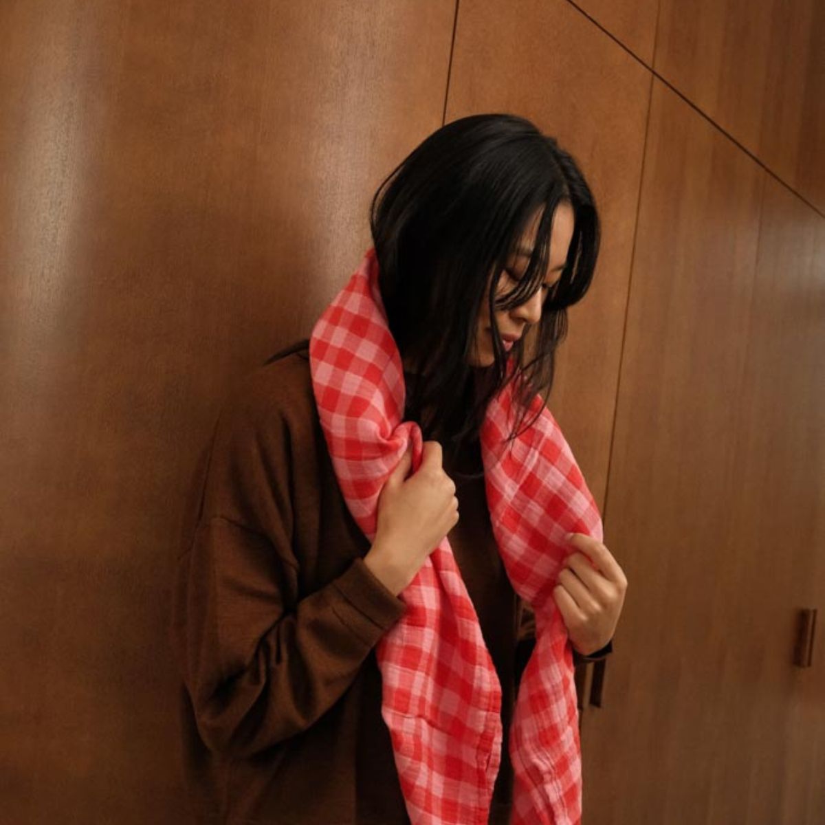 Swaddle - Bianca Gingham Check Red / Pink