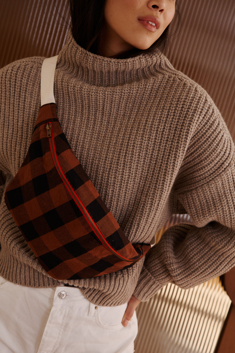 Bum bag - Big vichy Ginger