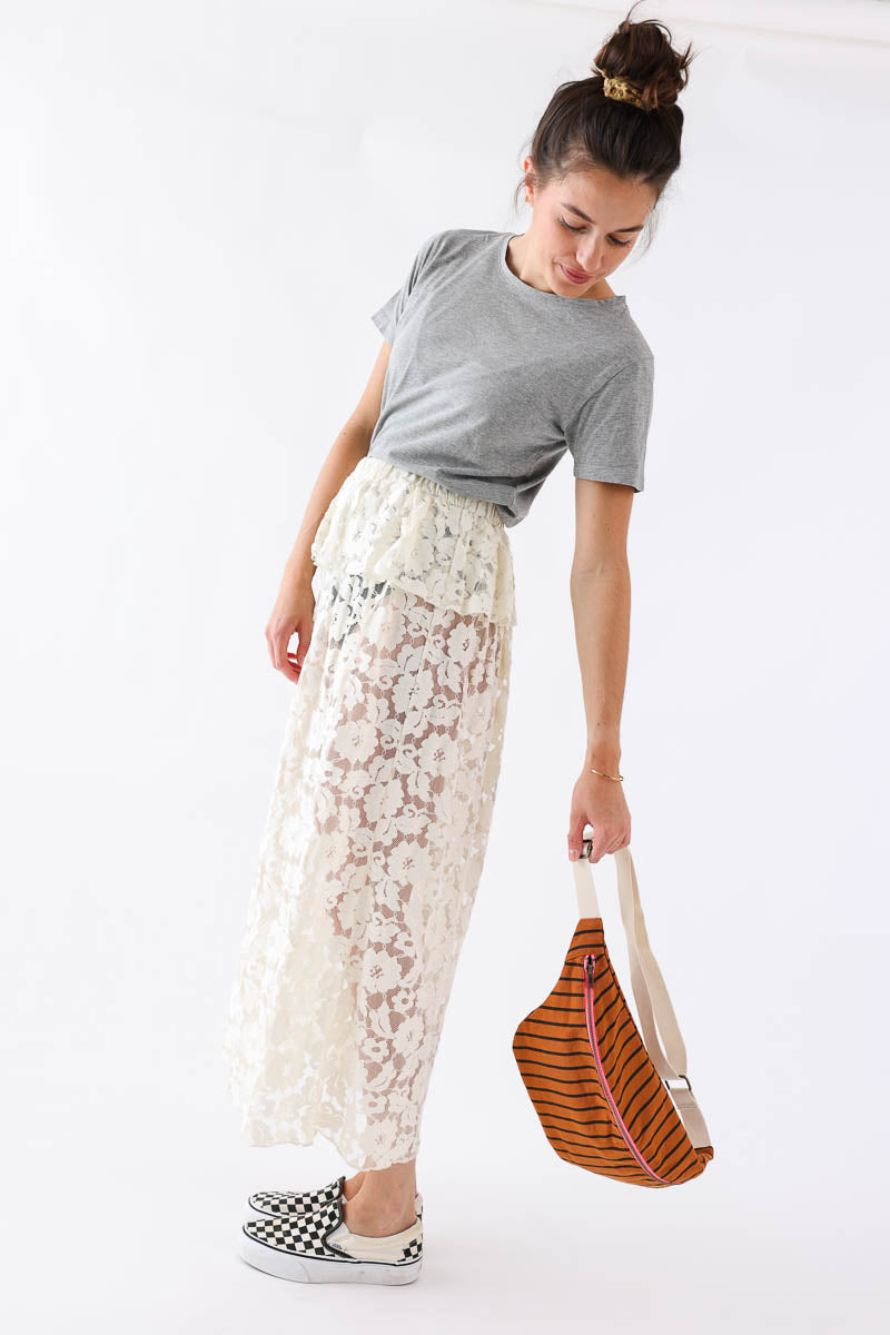 Bum bag - Tennis stripes Ginger