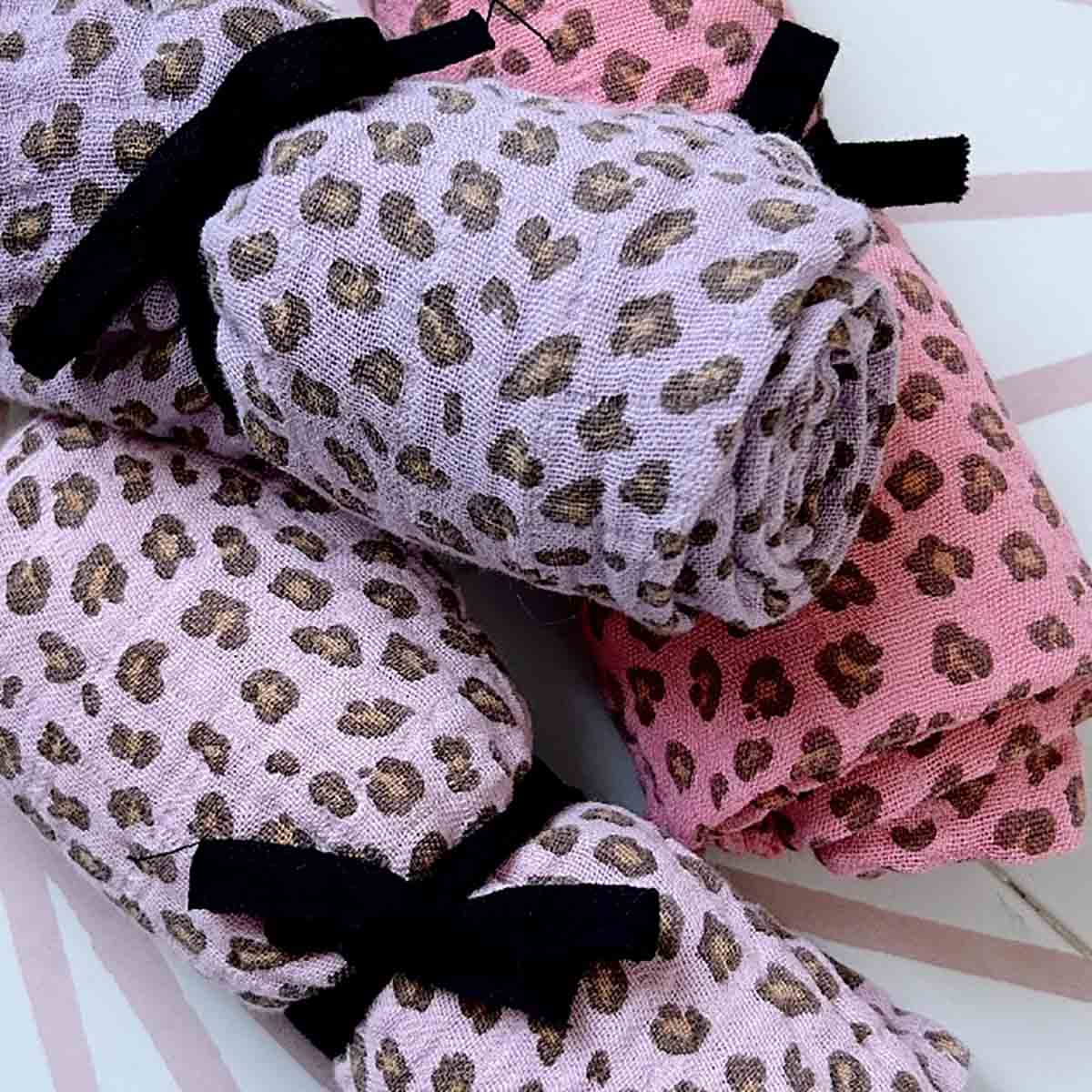 Swaddle - Bianca Mini Leopard Candy pink