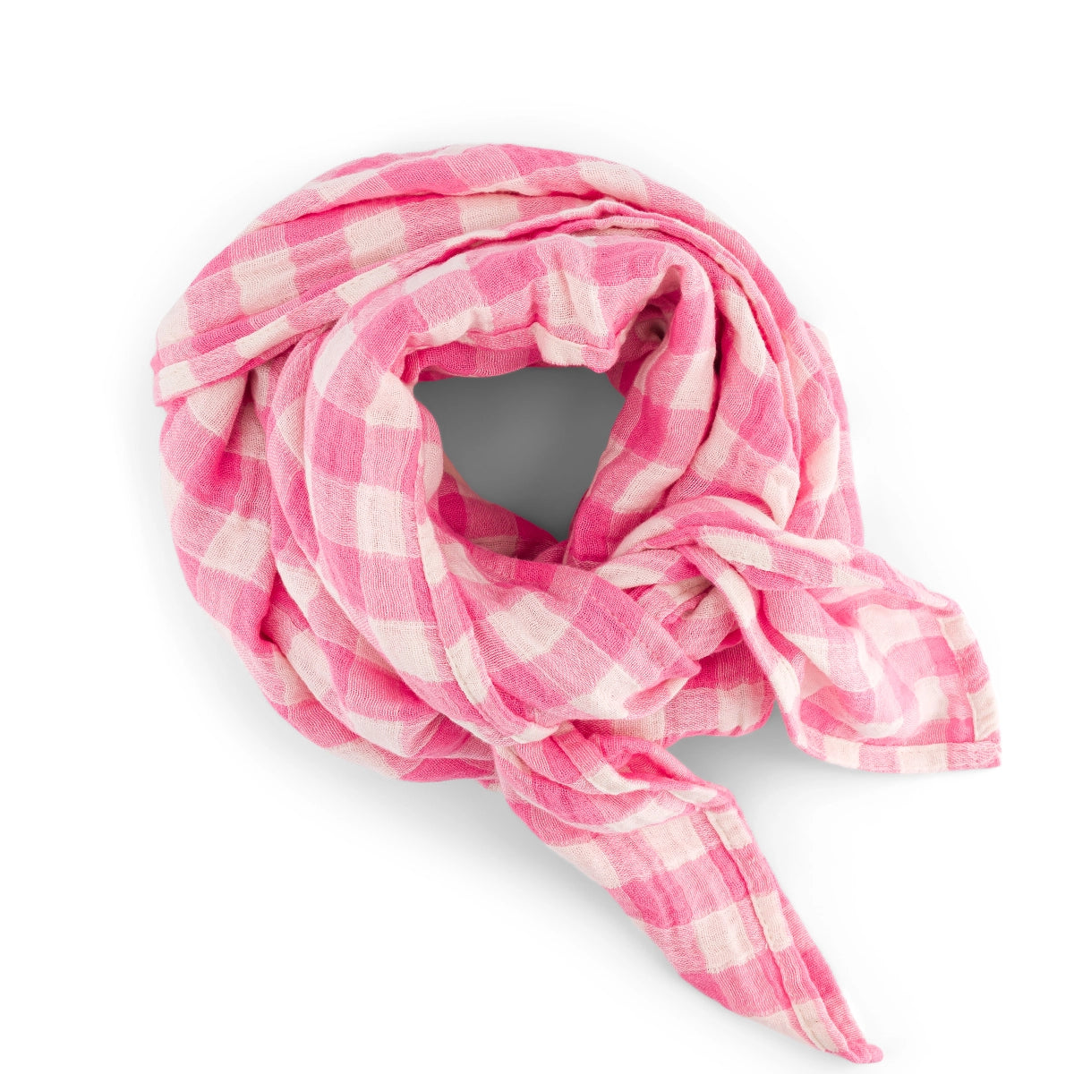Swaddle Bianca Gingham Check Neon Pink - Main Image