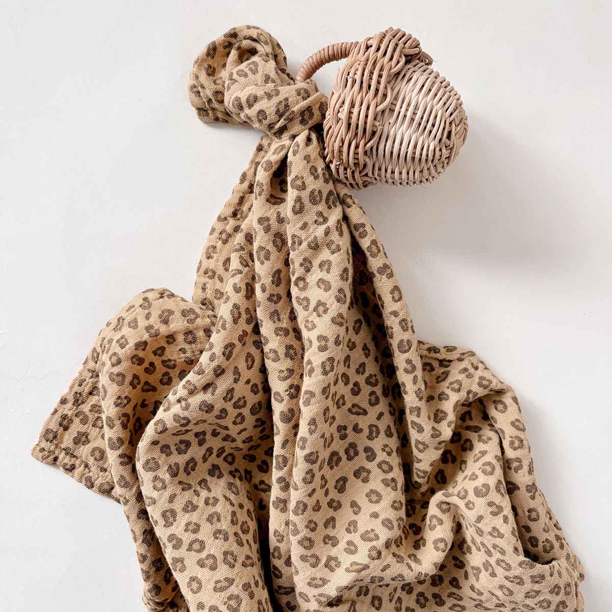 Swaddle - Bianca Mini Leopard Coffee