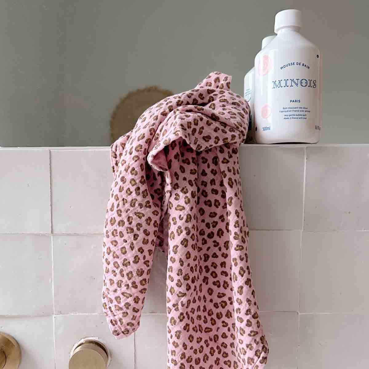 Swaddle - Bianca Mini Leopard Candy pink