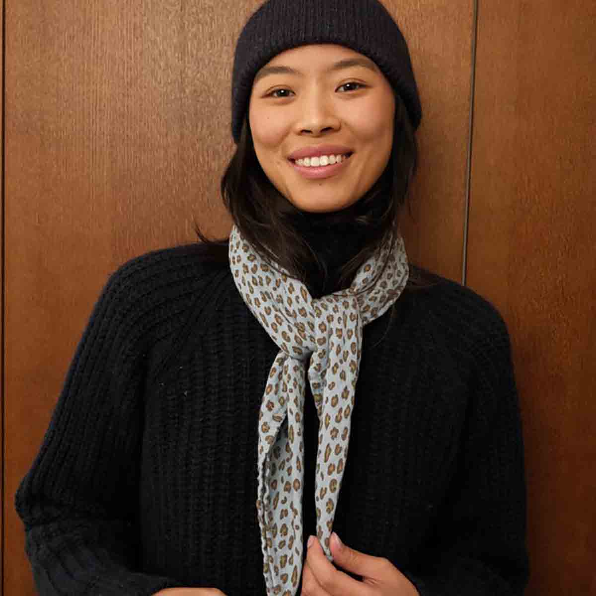 Lange - Bianca Mini Léopard Blue sky