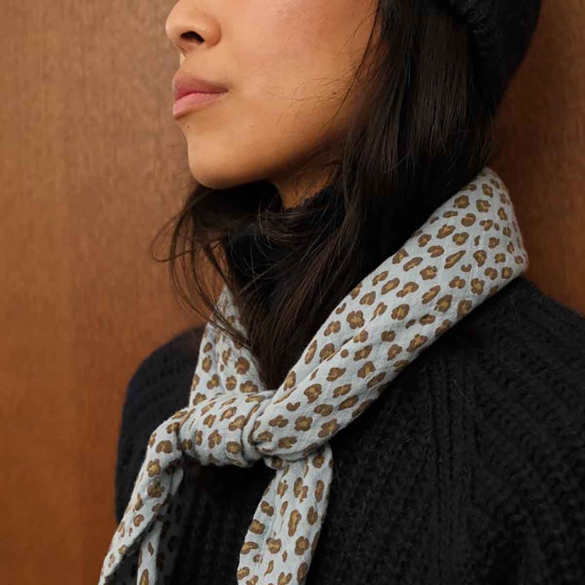 Lange - Bianca Mini Léopard Blue sky