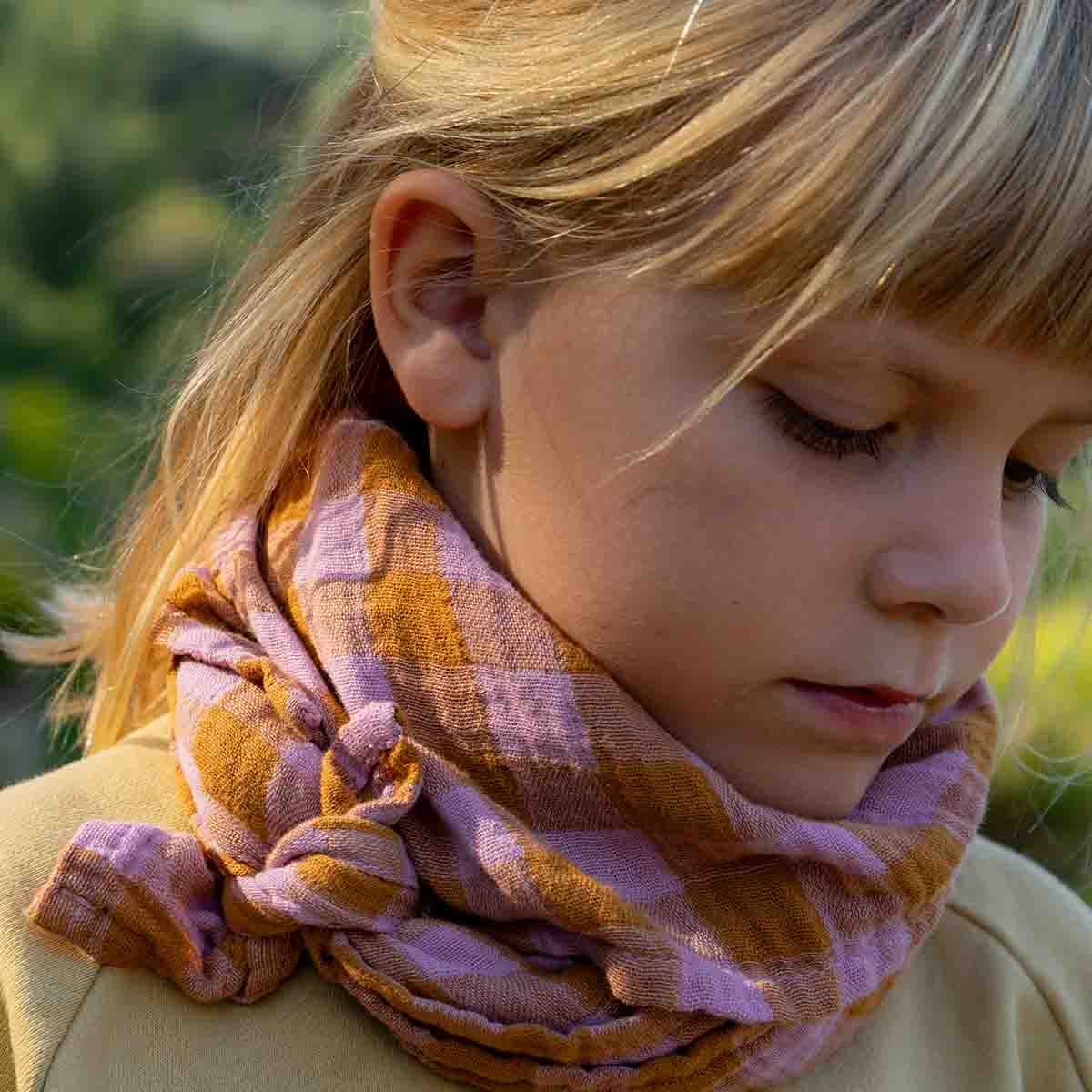 Lange - Bianca Vichy Mauve / Caramel