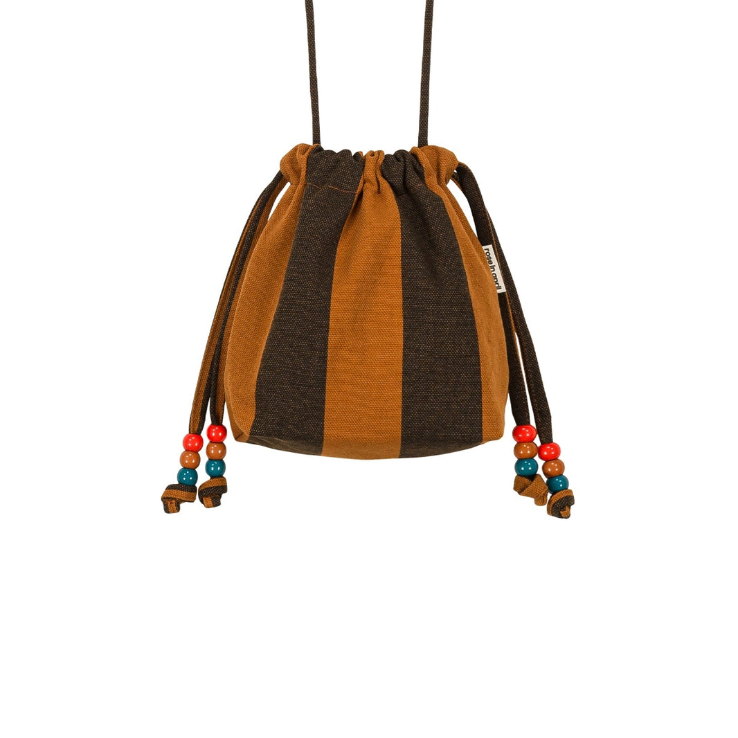 Mini bag - Billie Big stripes Night / Pecan