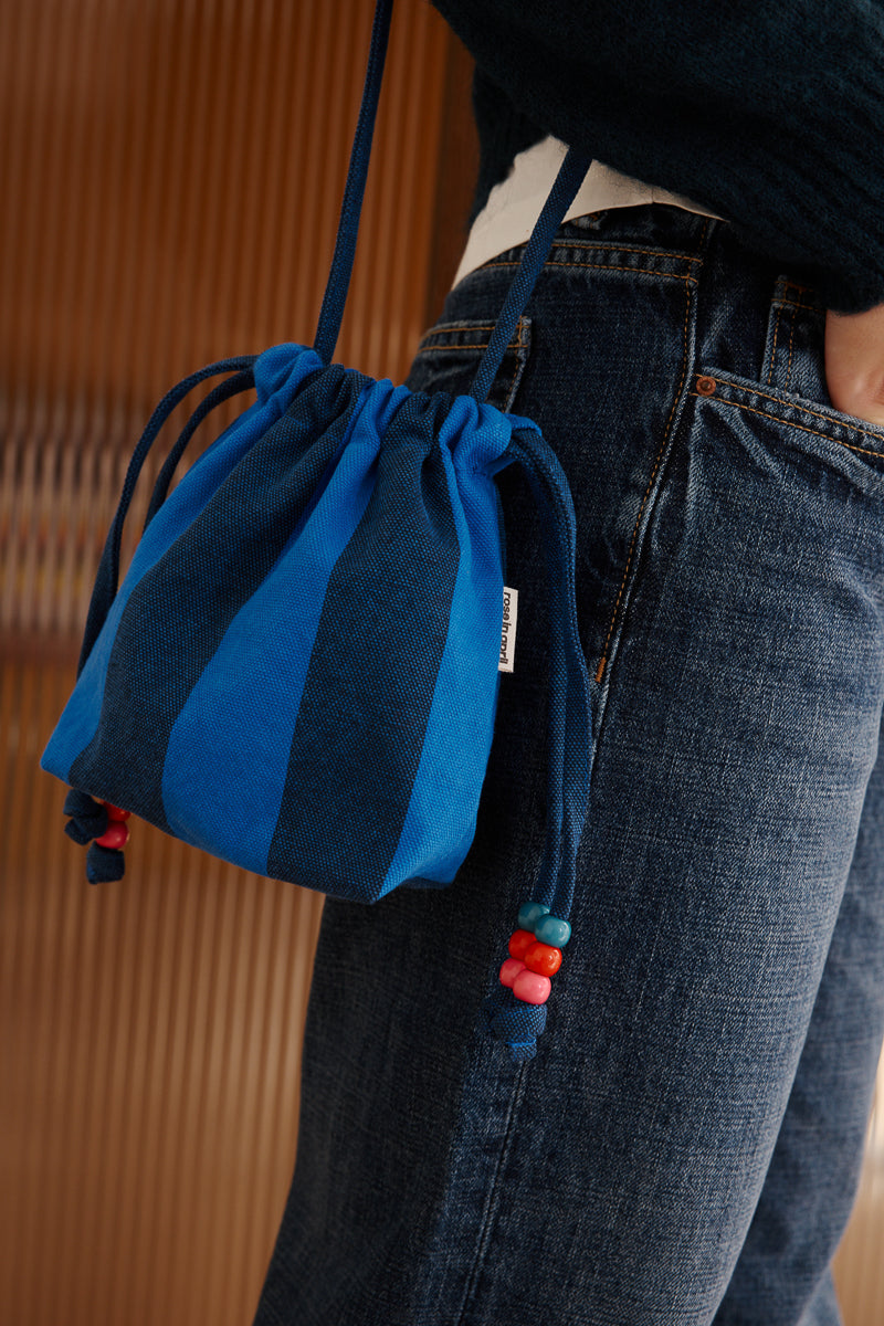 Mini bag - Billie Big stripes Night / Blue
