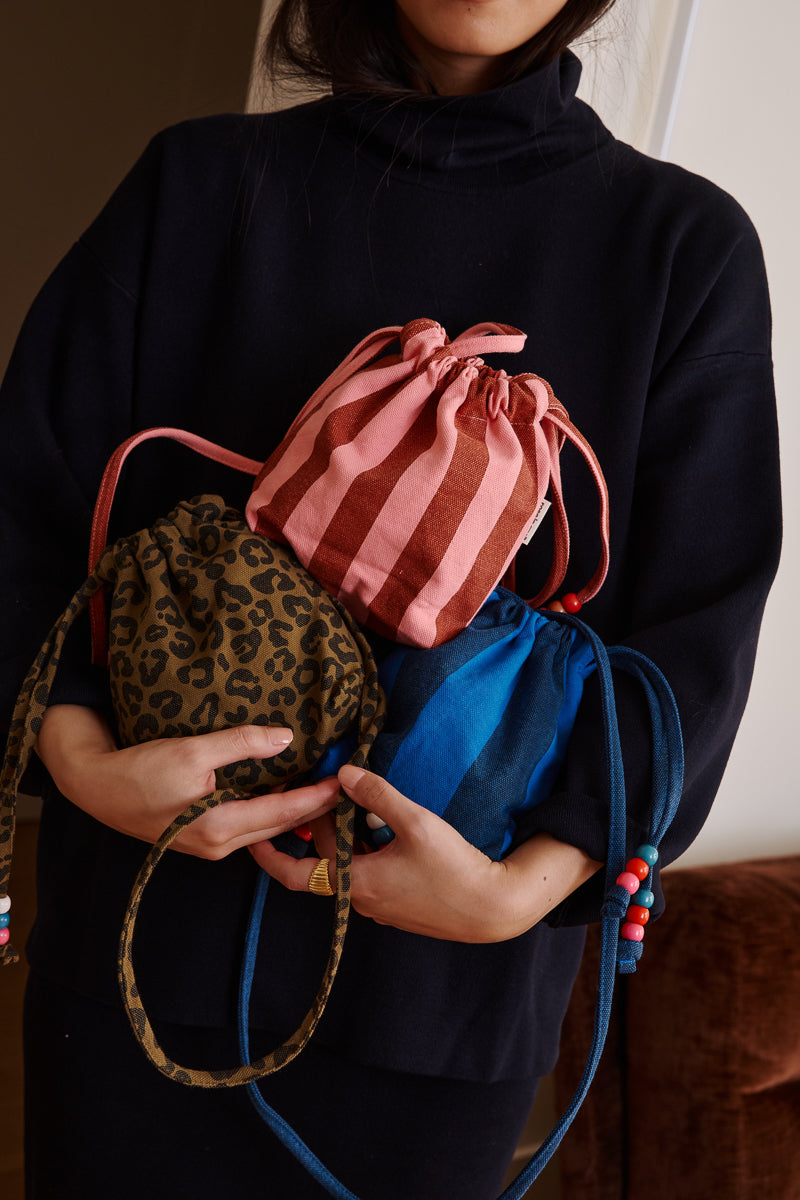 Mini sac - Billie Big stripes Night / Blue