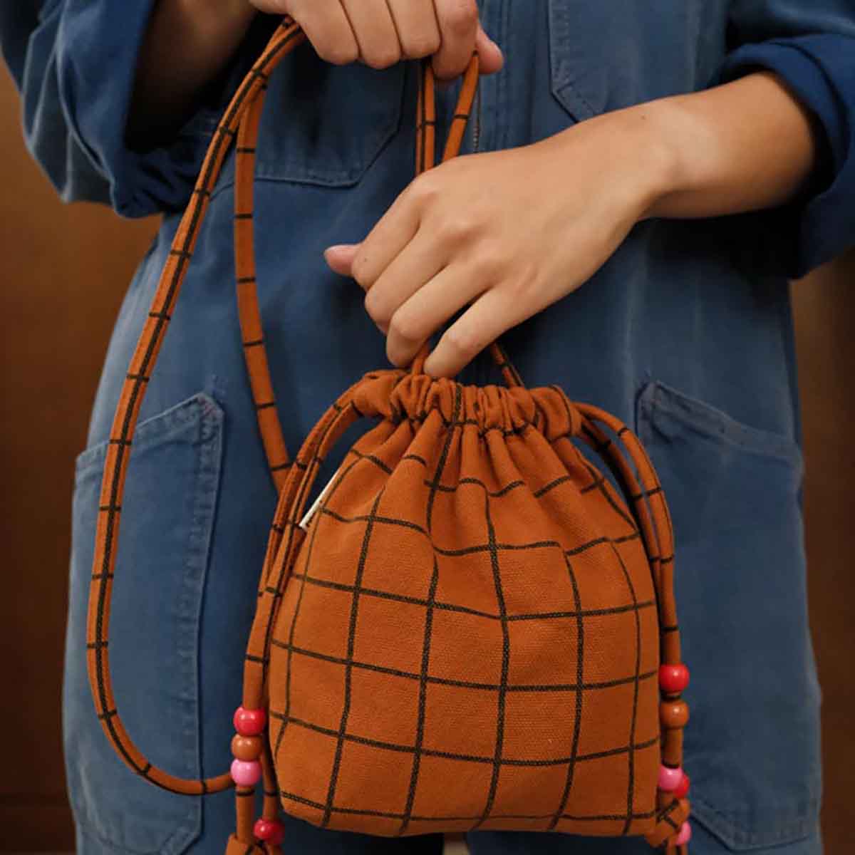 Mini sac - Billie Carreaux Ginger
