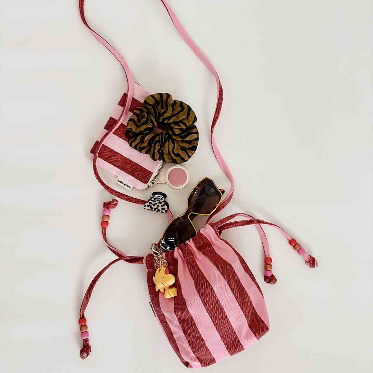 Mini bag - Billie Stripes Brick / Pink