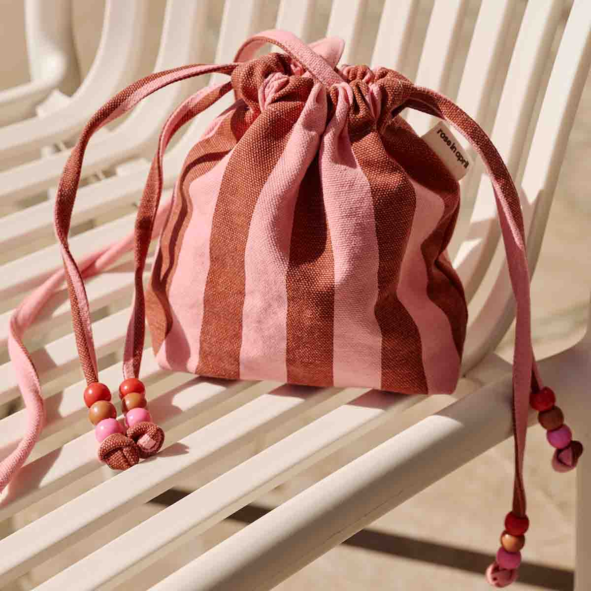 Mini bag - Billie Stripes Brick / Pink