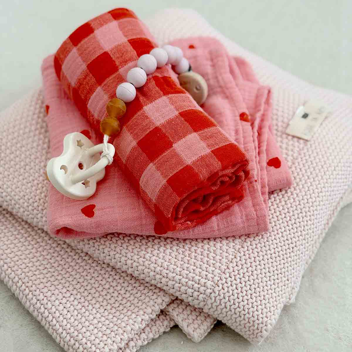 Swaddle - Bianca Gingham Check Red / Pink
