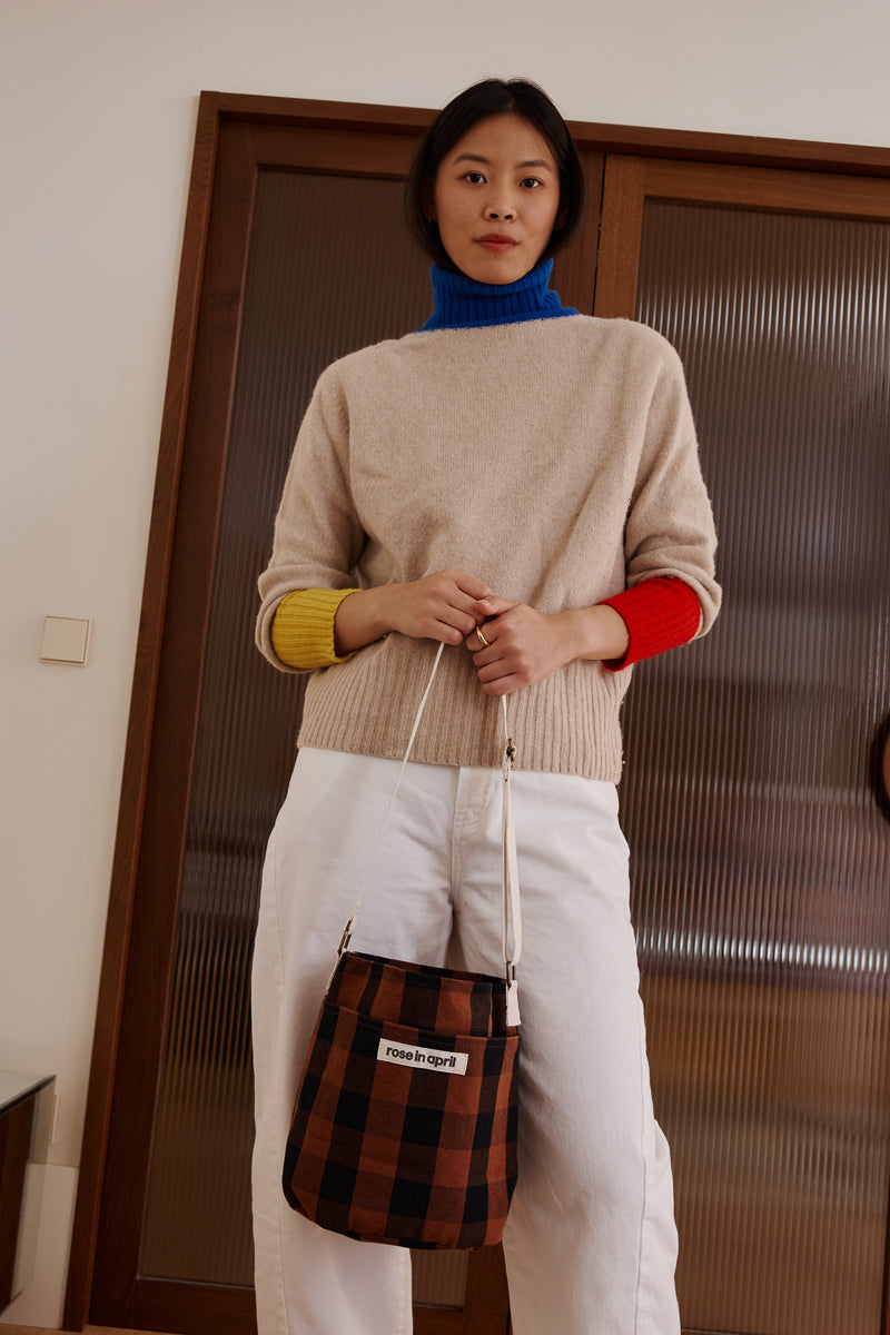 Bucket bag - Bucky Big vichy Ginger