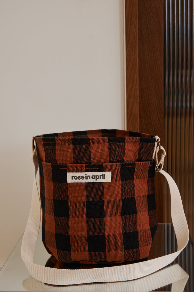 Bucket bag - Bucky Big vichy Ginger