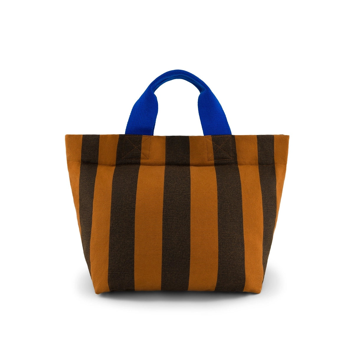 Mini cabas - Tina Big rayures Night / Pecan