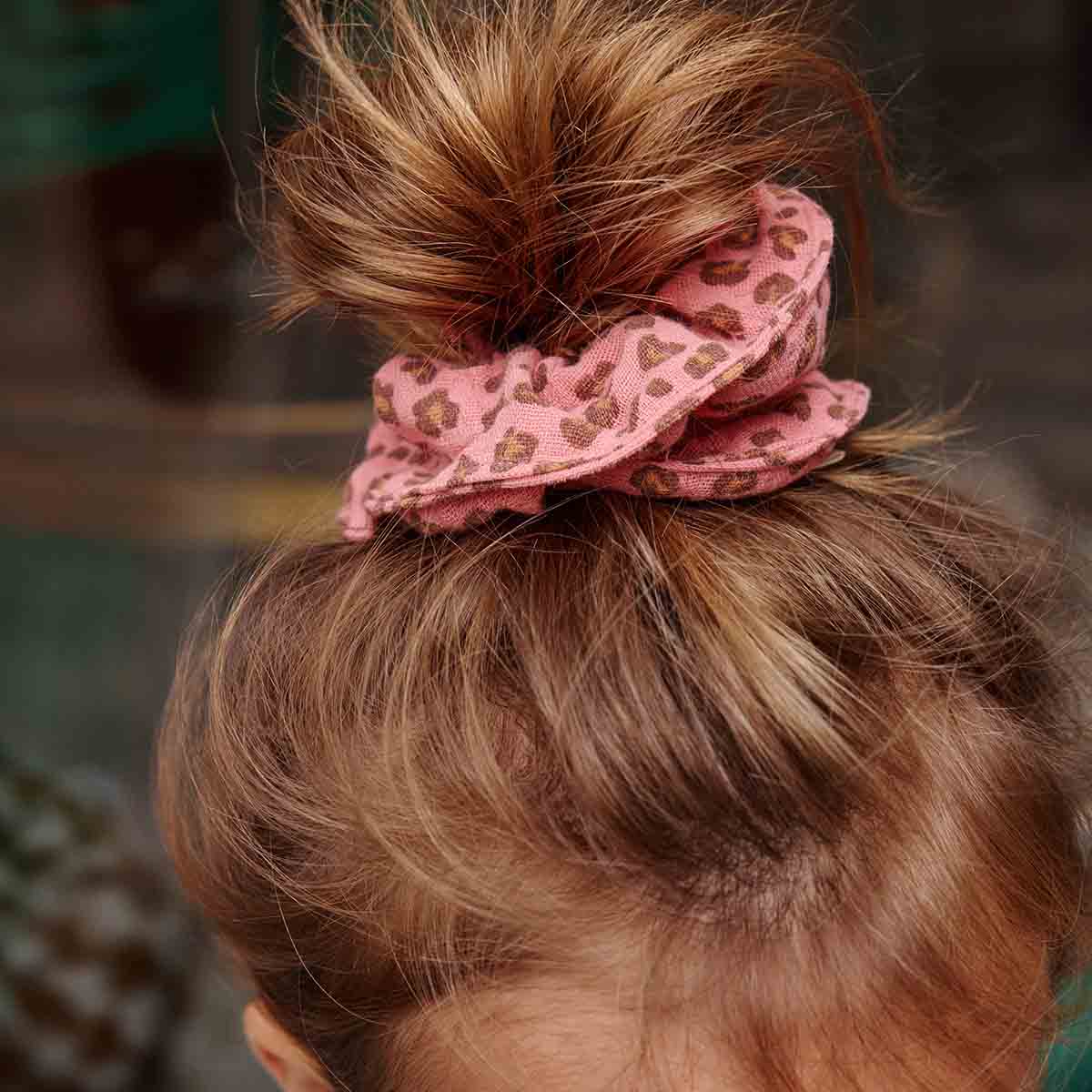 Scrunchie - Mini Leopard Geranium