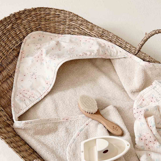 Cape De Bain Pour Bébé TI TIN - 100x100 Cm - Douce, Confortable