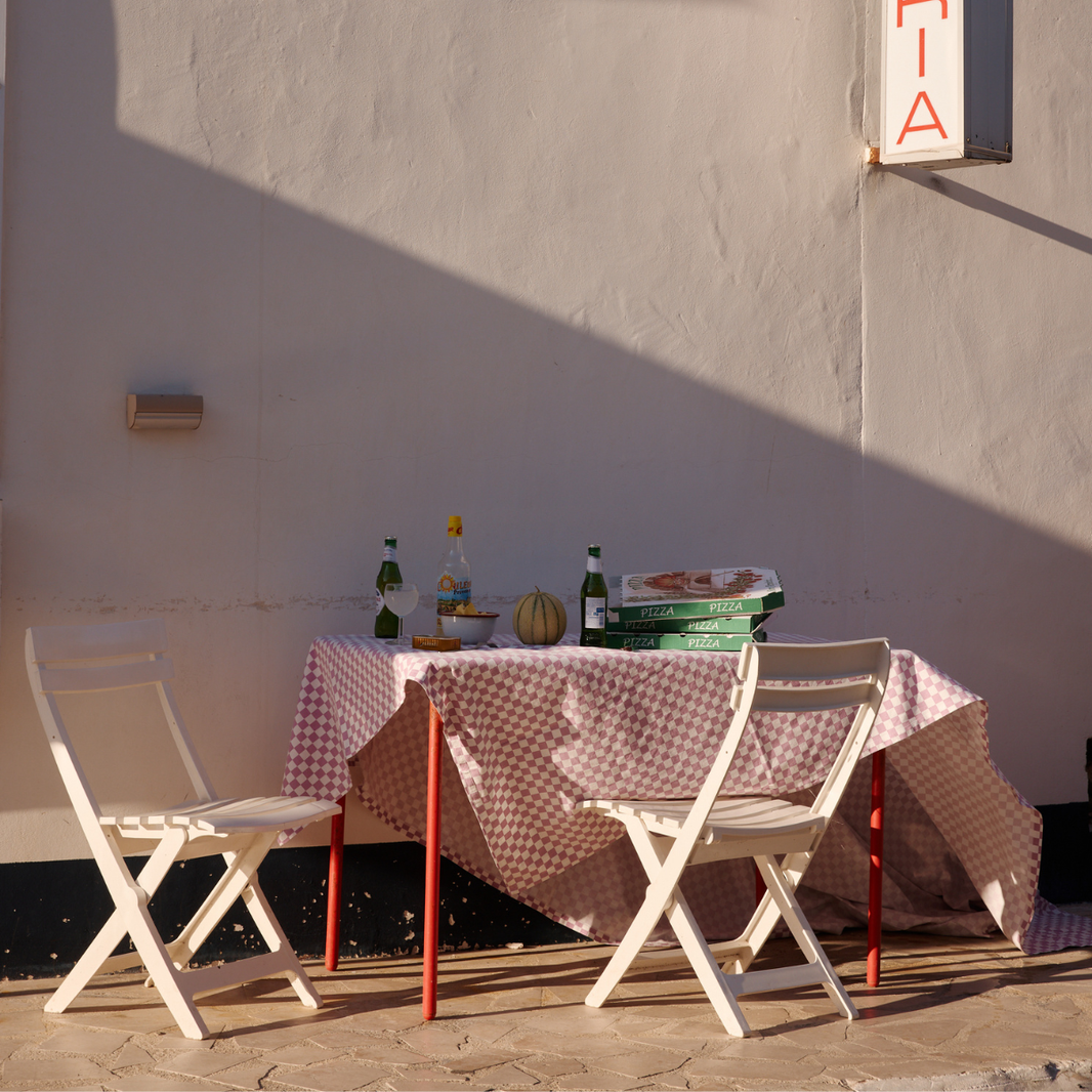 Tablecloth - Zoe Checkerboard Mauve
