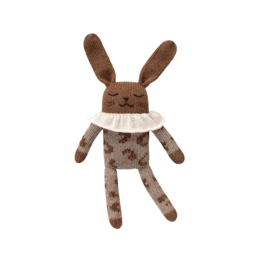 Doudou lapin léopard - Main sauvage x Rose in April