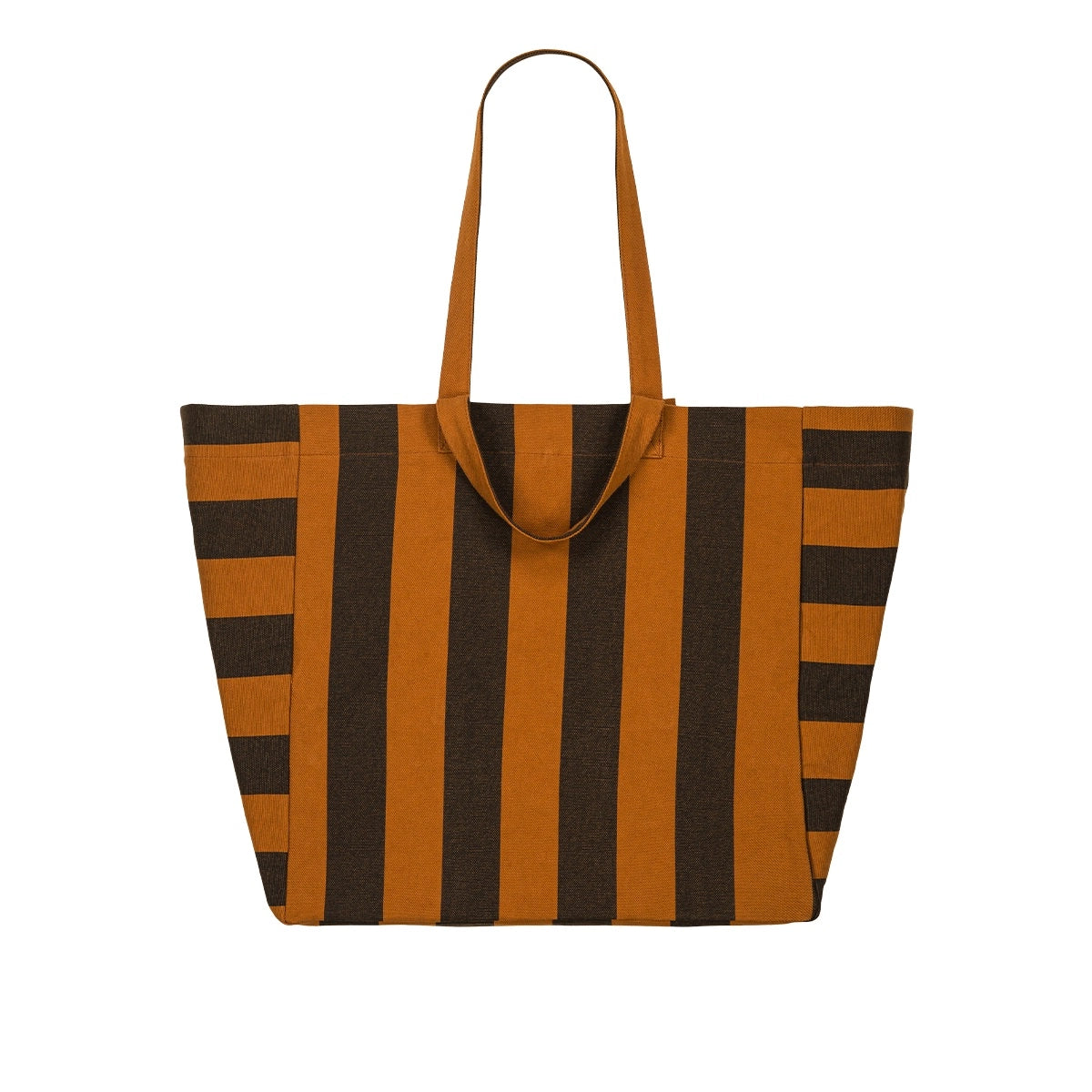 Sac cabas - Elisa Big stripes Night / Pecan