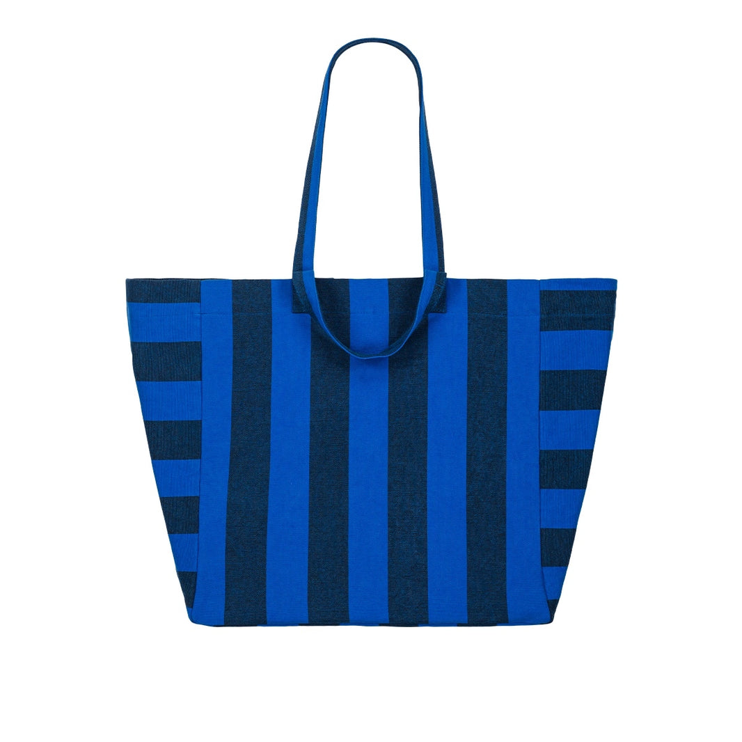 Sac cabas - Elisa Big stripes Night / Blue