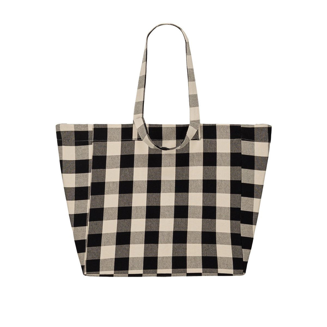 Sac cabas - Elisa Big vichy Greige