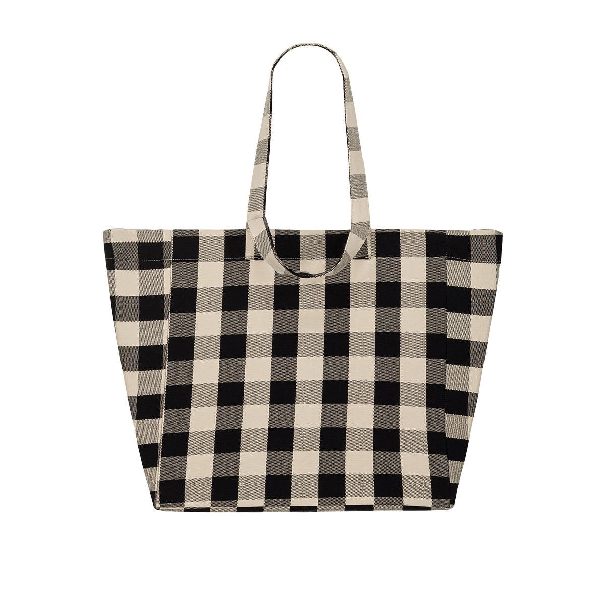 Sac cabas - Elisa Big vichy Greige